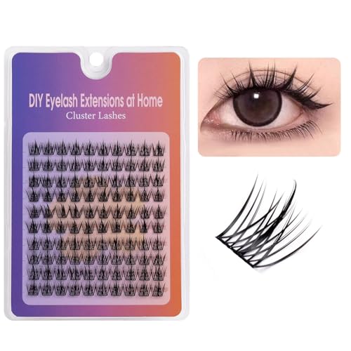 MAYCREATE® Wispy Lash Clusters Natural Eyelash Clusters C Curly 10 MM Fairy Cluster Eyelash Extensions MAYCREATE® Wispy Lash Clusters Natural Eyelash Clusters C Curly 10 MM Fairy Cluster Eyelash Extensions